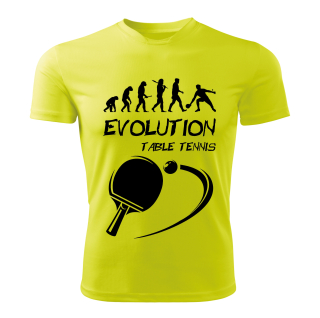 Evolution TABLE TENNIS dětské tričko limetkové 