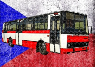 Moon River Puzzle s autobusem Karosa B732 