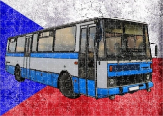 Moon River Puzzle s autobusem Karosa C734 