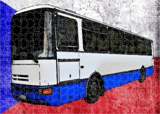 Moon River Puzzle s autobusem Karosa  