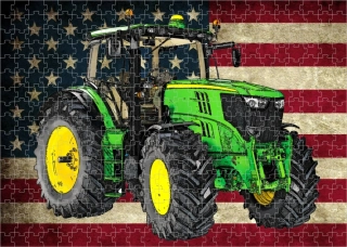 Moon River Puzzle s traktorem  John Deere   