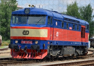 Moon River Puzzle s vlakem lokomotivou 749 121-0 
