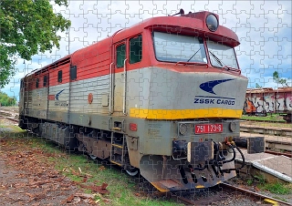 Moon River Puzzle s vlakem lokomotivou 751 173-6 