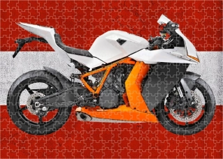 Moon River Puzzle s motorkou KTM 1190 RC8R3 