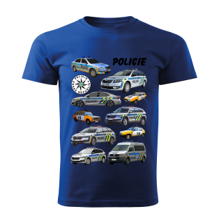Pánské tričko POLICIE modré  