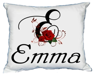 Moon River EMMA polštář s dámským jménem 30x40 cm