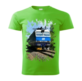 tričko s lokomotivou 151 006-4 zelené 