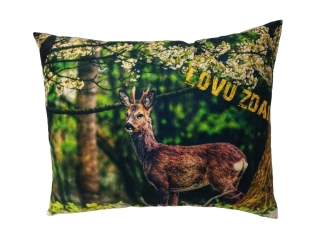 Moon River Polštář Lovu Zdar myslivecký motiv srnec 33x43 cm