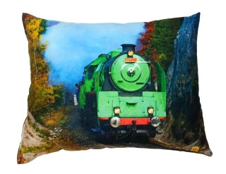 Moon River Polštářek s vlakem lokomotivou 488 007 velikost 33x43 cm