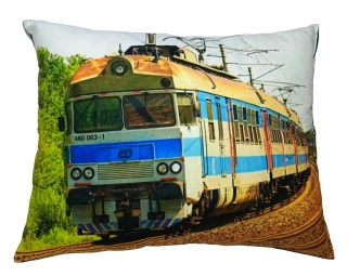 Moon River Polštářek s vlakem lokomotivou 460 063-1  velikost 33x43 cm
