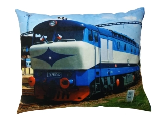 Moon River Polštářek s vlakem lokomotivou T478  velikost 33x43 cm