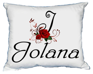 Moon River JOLANA polštář s dámským jménem 30x40 cm