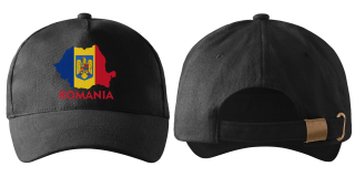 kšiltovka s vlajkou RUMUNSKA  černá