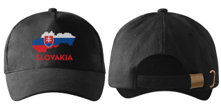 kšiltovka s vlajkou SLOVENSKA  černá