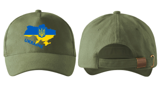 kšiltovka s vlajkou UKRAJINY khaki