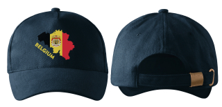 kšiltovka s vlajkou Belgie navy modrá