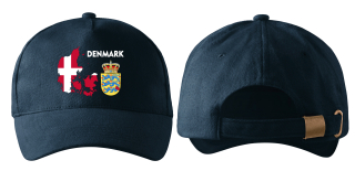 kšiltovka s vlajkou DÁNSKA navy modrá