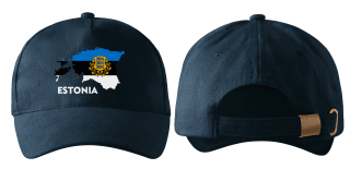 kšiltovka s vlajkou ESTONSKA navy modrá
