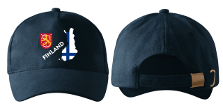 kšiltovka s vlajkou FINSKA navy modrá