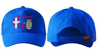 kšiltovka s vlajkou DÁNSKA modrá