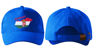 kšiltovka s vlajkou MAĎARSKA  modrá
