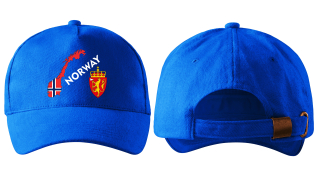 kšiltovka s vlajkou NORSKA modrá