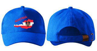 kšiltovka s vlajkou RAKOUSKA modrá