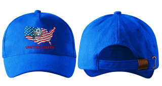 kšiltovka s vlajkou USA ,  SPOJENÉ STÁTY modrá