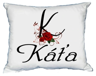 Moon River KÁŤA polštář s dámským jménem 30x40 cm