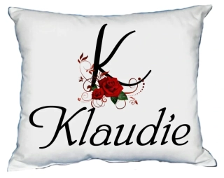 Moon River KLAUDIE polštář s dámským jménem 30x40 cm