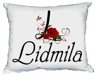 Moon River LIDMILA polštář s dámským jménem 30x40 cm