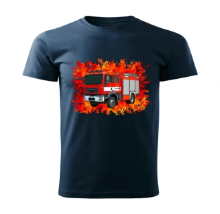 tričko pro hasiče MAN CAS 15 navy modré 110