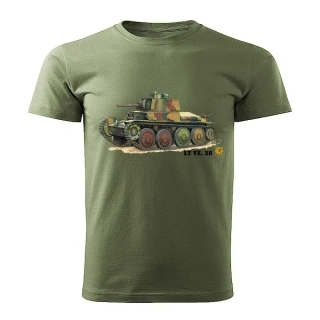 Vojenské tričko s tankem LT vz. 38 4XL