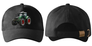 kšiltovka s traktorem Fendt 930 černá 