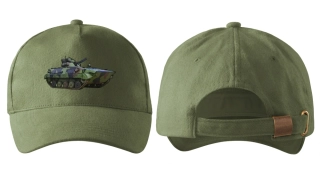 vojenská army kšiltovka s tankem BVP  khaki