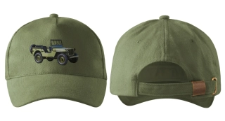vojenská army kšiltovka Jeep Willys MB 1943  khaki