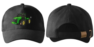 kšiltovka s traktorem John Deere 9560R černá 