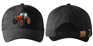 kšiltovka s traktorem Kubota černá 