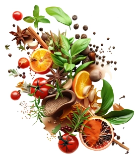 Moon River  mix koření bylinek ovoce samolepka 9x6 cm