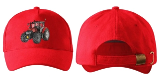 kšiltovka s traktorem Case Farmall 115U Pro červená 