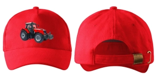 kšiltovka s traktorem Massey Ferguson 7726 červená 
