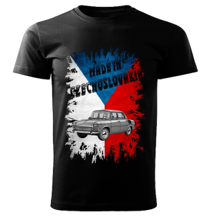 Pánské tričko černé Made in Czechoslovakia legendy  VZOR č. 04 