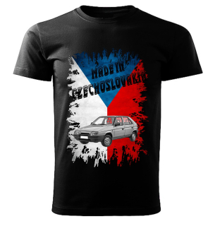 Pánské tričko černé Made in Czechoslovakia legendy  VZOR č. 05 