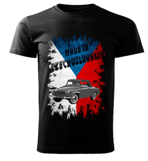 Pánské tričko černé Made in Czechoslovakia legendy  VZOR č. 09
