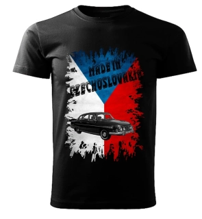 Pánské tričko černé Made in Czechoslovakia legendy  VZOR č. 10 
