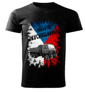 Pánské tričko černé Made in Czechoslovakia legendy  VZOR č. 11 