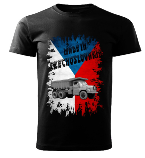 Pánské tričko černé Made in Czechoslovakia legendy  VZOR č. 12 