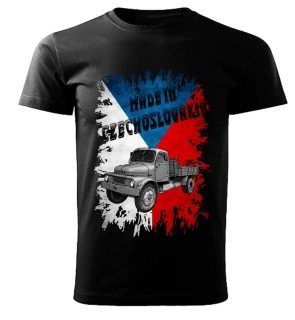 Pánské tričko černé Made in Czechoslovakia legendy  VZOR č. 16 PRAGA S5T 