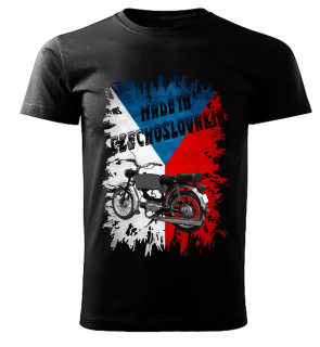 Pánské tričko černé Made in Czechoslovakia legendy  VZOR č. 18 