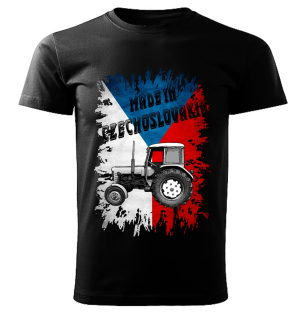 Pánské tričko černé Made in Czechoslovakia legendy  VZOR č. 31 ZETOR 30 